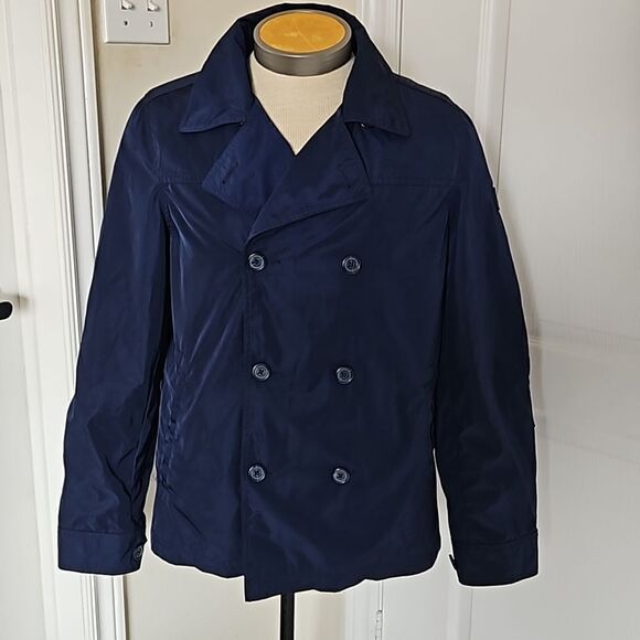 Tommy Hilfiger Men's Double Breasted Spring Jacket Small Navy Blue - Picture 1 of 16
